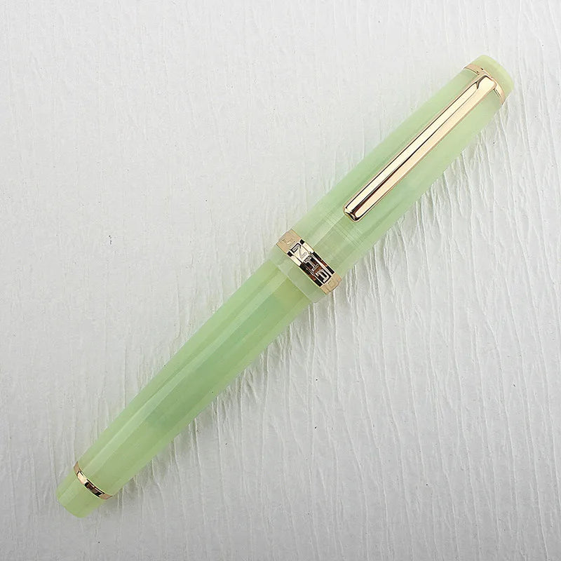Jinhao 82 Fountain Pen Acrylic EF/F/M/Bent Nib Golden Trim with Converter Writing Pen Quake 82-5 EF 0.38MM