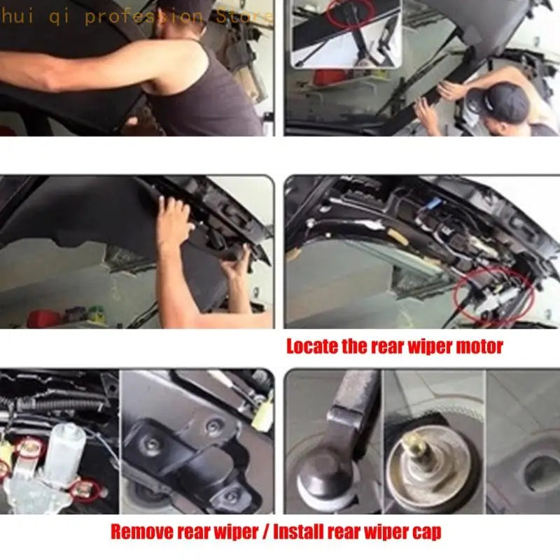 Round Rear Window Hole Cover Universals for Golf SUV Hatchback Exterior Trim H8WE Quake