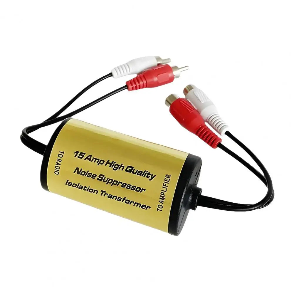 Audio Interference Filter Car Car Audio Noise Filter Ground Loop Isolator Engine Whine Eliminator Static Suppressor for Stereo Quake China Golden