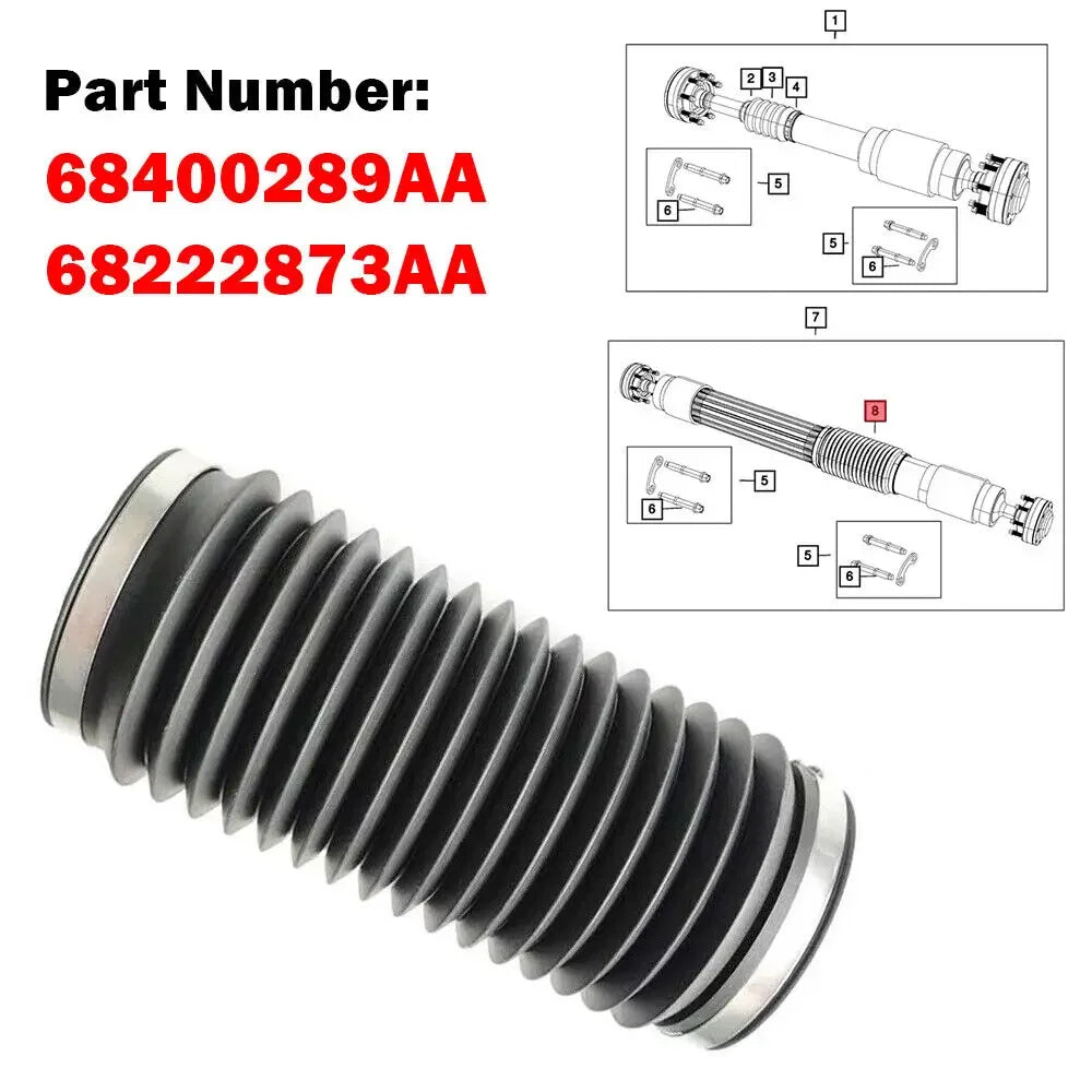 For 2009-2017 Jeep Wrangler 2013-2024 Ram 1500 68400289AA 68222873AA 1Pc Rear Driving Shaft Boot Cover Kit Auto Car Accessories Quake Default Title
