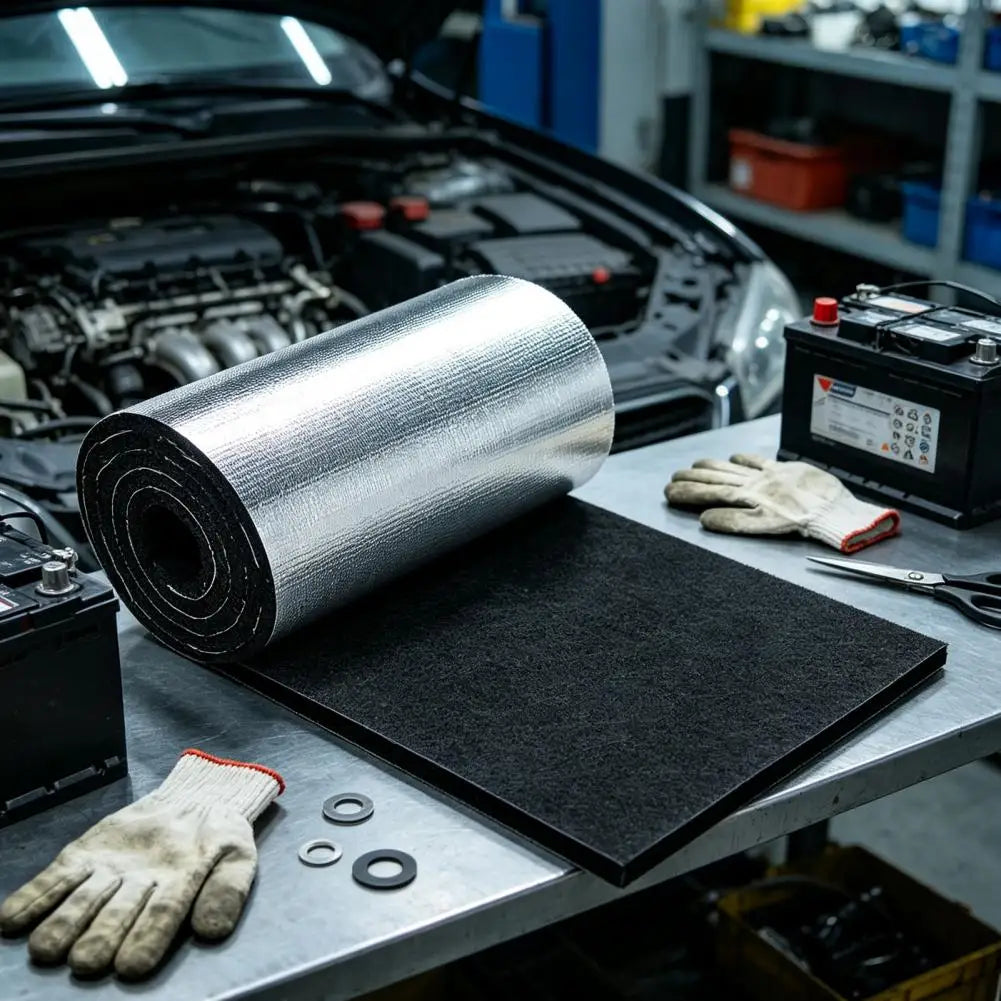 Truck Battery Insulation Cover Universal Car Battery Insulation Kit Heat-resistant Battery Blanket Aluminum Foil Tape for Hot Quake