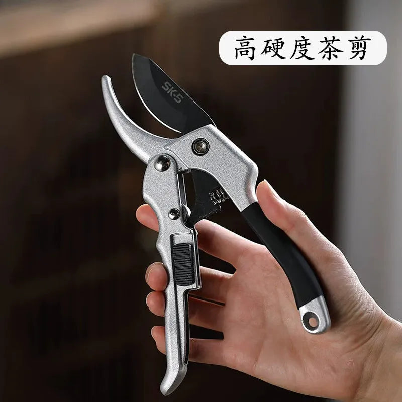 Stainless steel sk5 steel tea scissors, hard tea brick, tea crusher, tea ceremony tea needle, classy tea knife, tea prying tool Quake