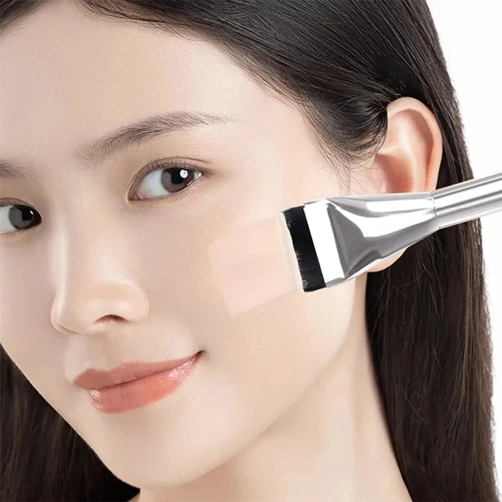 -New Foundation Brush Korean Makeup Brush Ultra-Thin One-Line Mask Brush Primer Concealer Brush Quake
