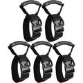 5/1PCS Multi Functional Storage Strap Heavy-Duty Hook Cord Organizer Holder with Rotate Buckle Nylon Hand-held Carrying Strap Quake 5pcs