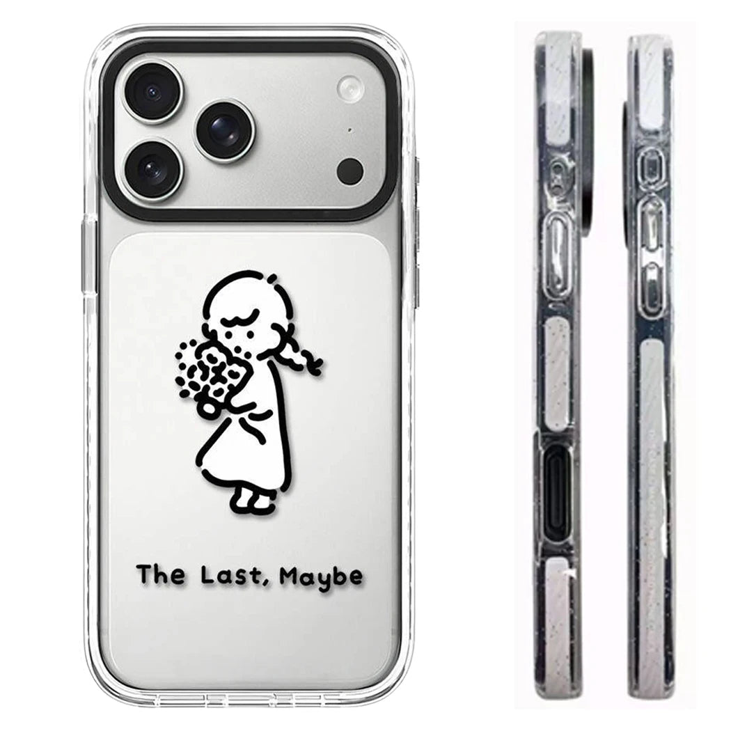 6090673 White Border Magnetic Phone Case Cover for IPhone 13 14 15 16 17 18 Pro Max Case Quake