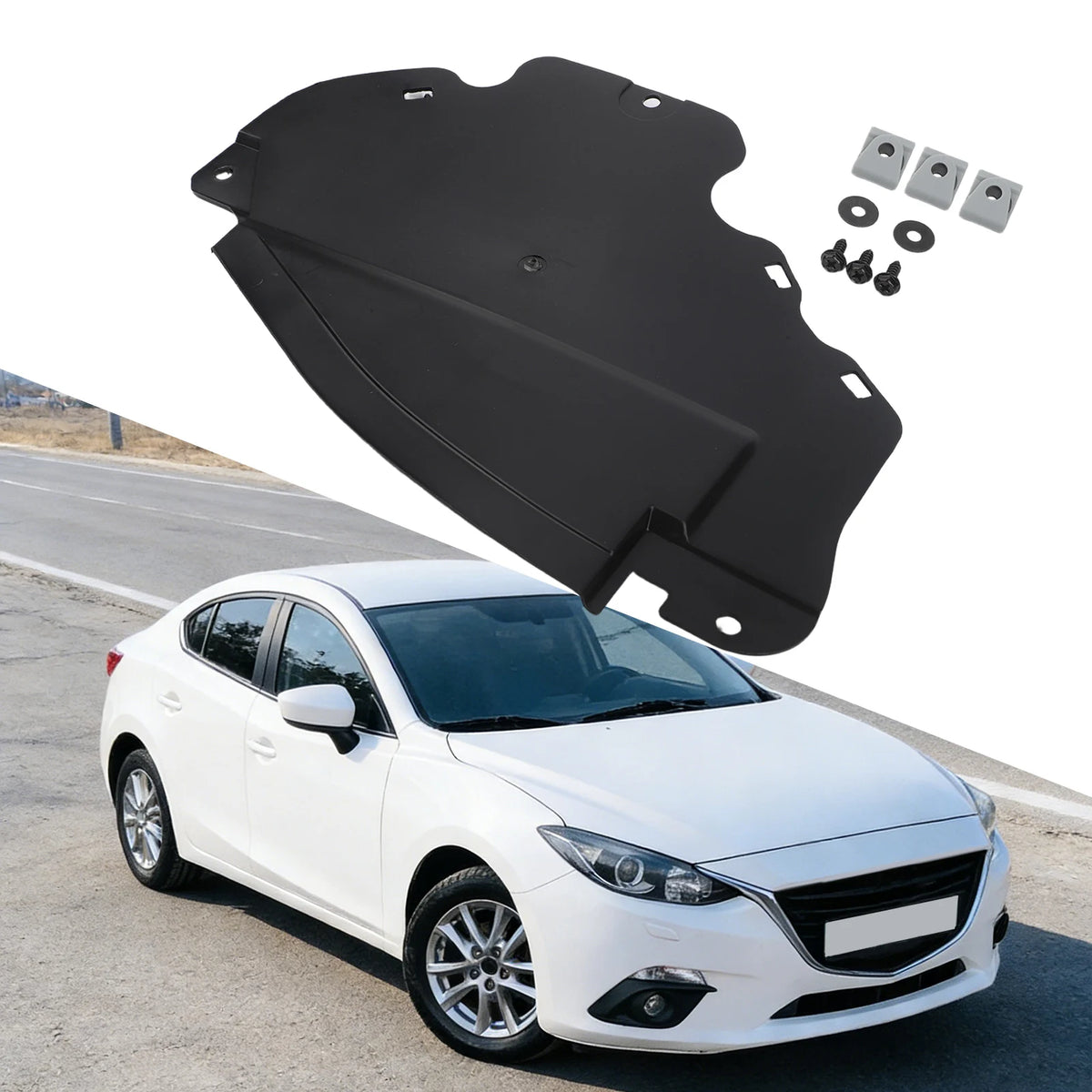 Engine for splash Shield Under Cover Panel Underbody Maintenance ABS Plastic Wear Resistant Quick Install Replacement Quake
