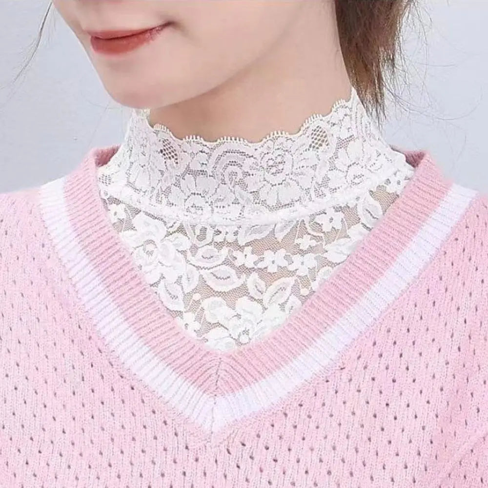 Vintage Floral Detachable Lace Fake Collar Sweater Decoration Blouse False Collar Collar Tie Quake