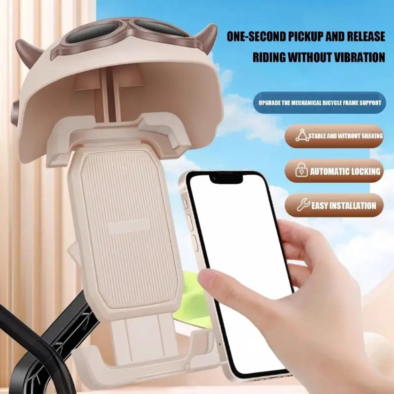 Universal Motorcycle Phone Mount with Sun & Rain Cover for 4.7 to 7.2 Inch Smartphones Bike Handlebars Mirror K1KF Quake