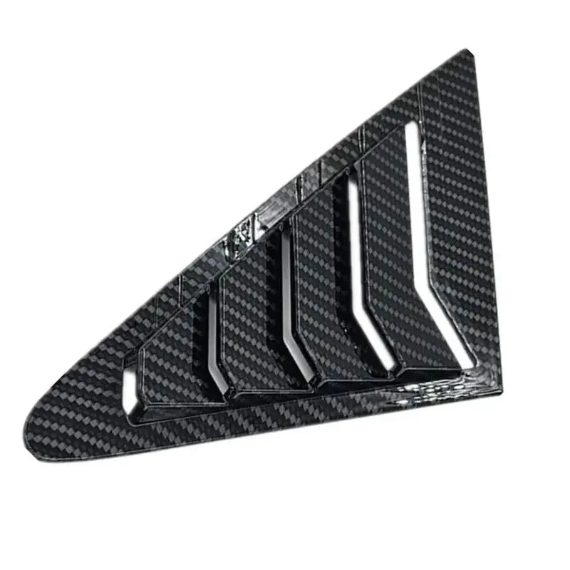 For Nissan Tiida Hatchback 2005-2010 Car Front Triangle Window Louver Side Shutter Blind Shades Cover Trim Sticker Vent Carbon Quake