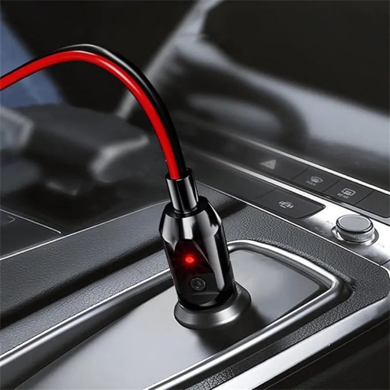 12AWG SAE to Cigarette Lighter Extension Cable Quick Connect Wire Harness with Reverse Adapter for Car RV Motorcycle Battery Quake