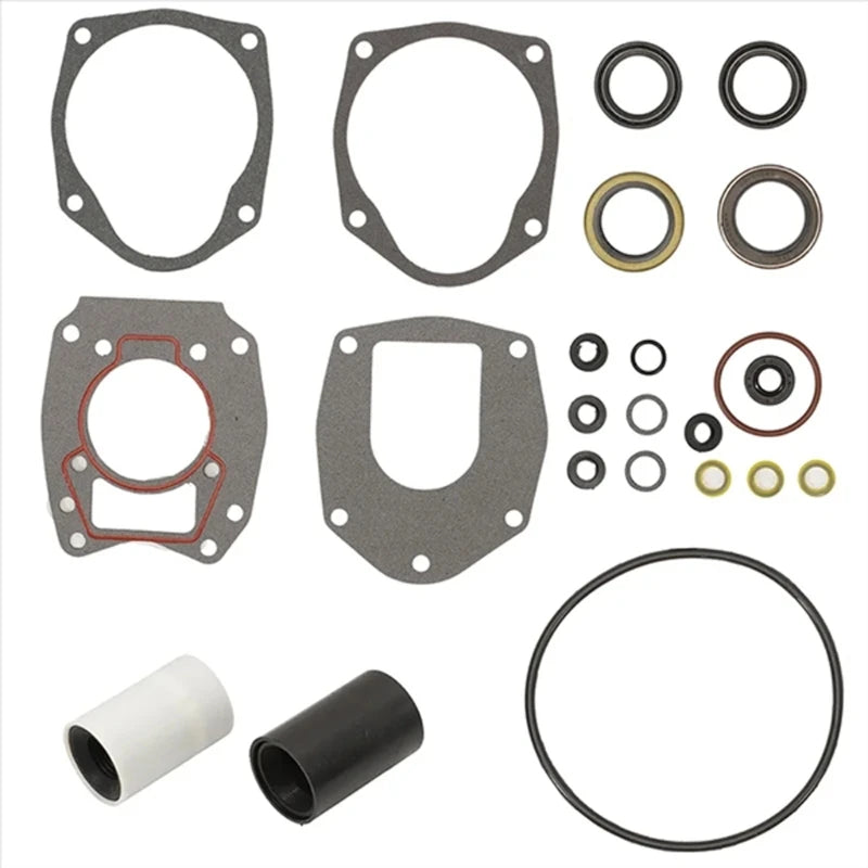 Marine Lower Unit Seal with Gaskets, Oil Seal Parts and O Gaskets, Gearcase Repair Set for Outboard Maintenance, H8WE Quake CN