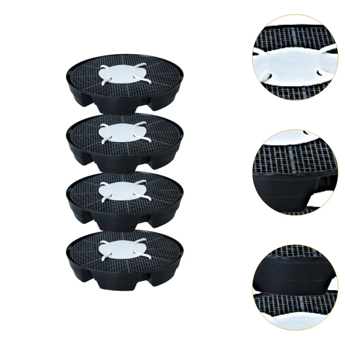 Self Watering Pot Base Set Easy Care Bottom Watering Tray Indoor Plant Stand for Office Flower Pot Quake