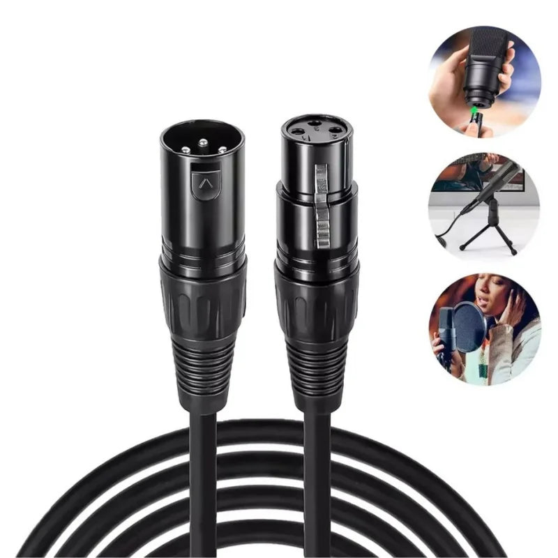 XLR Balanced Audio Cable,Microphone XLR Male to Female Audio Cable,3-Pin XLR Microphone Cable for Microphones,Preambles,Speaker Quake