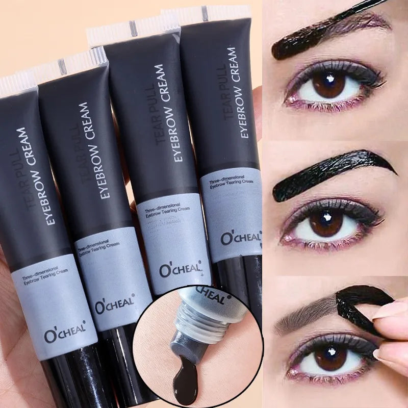 Long-Lasting Waterproof Eyebrow Gel - Semi-Permanent Tattoo Tint For Enhanced Color And Definition - Cosmetic Quake