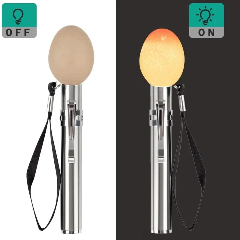Bright LED Egg Candling Lamp Egg Tester for Dark Chicken Quail Canary Eggs Quake