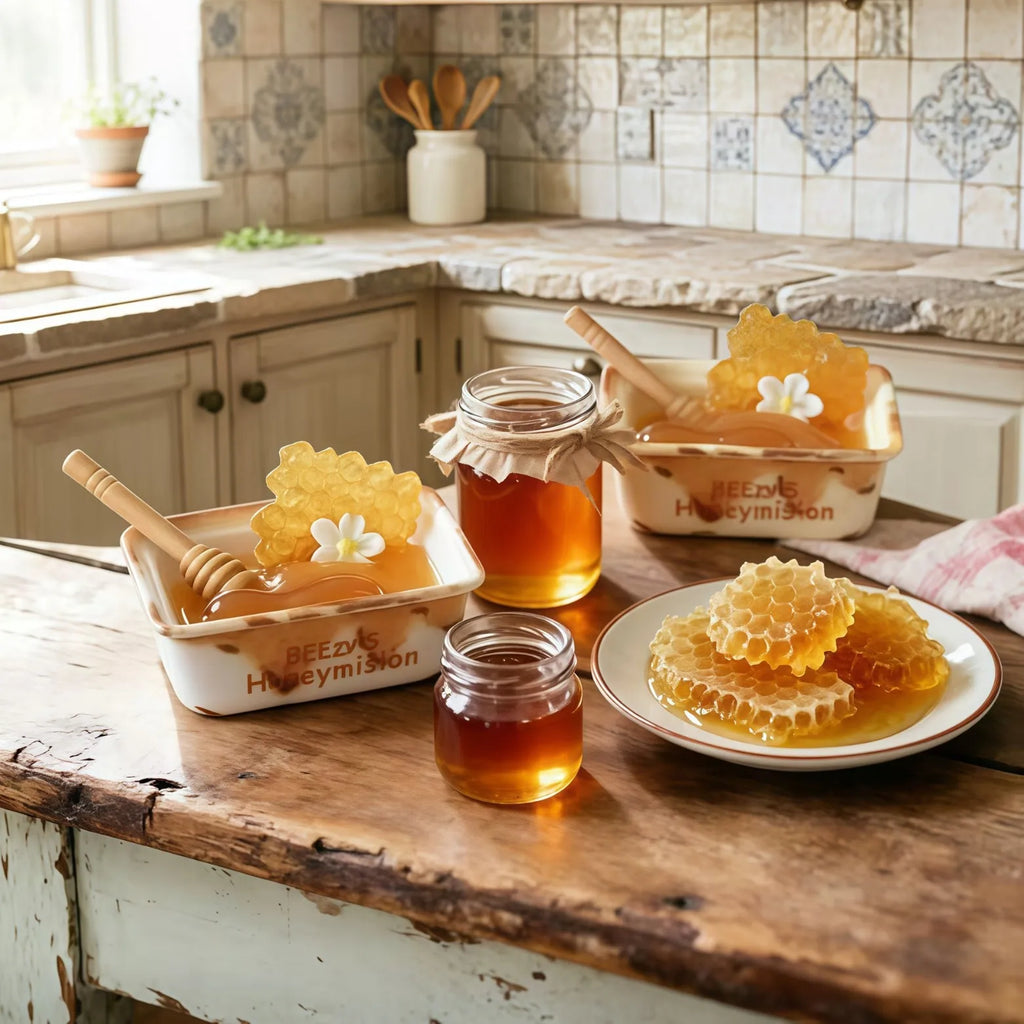 10pcs Sweet 1/6 Miniature Food Osmanthus Honey Box Honey Jar Resin Micro Landscape DIY Fake Food Decor For Dollhouse Accessories Quake