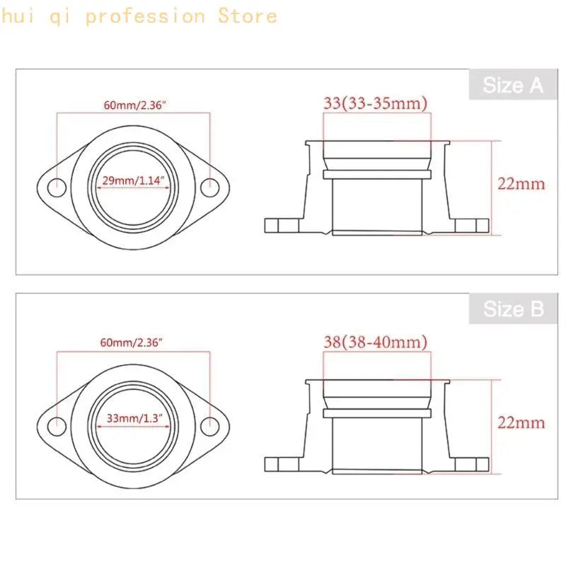 Upgraded Motorcycle Carburetor 21-34mm Motorcycle Modification for Motorbike H8WE Quake