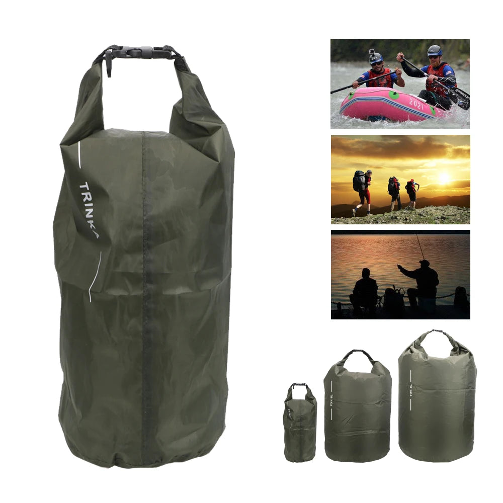 8L 40L 70L Waterproof Storage Bag Outdoor Traveling Carrying Bags For Boating Kayaking Canoeing Floating Dry Sack Pouch Portable Quake