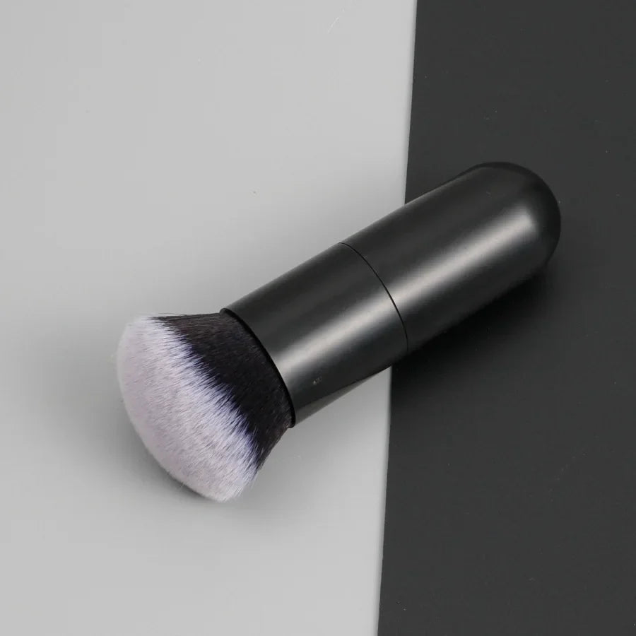 Large Round Handle Powser Brush Black Makeup Brushes Fluffy Soft Professional Powder Foundation Blush Brush Cosmetic Accessories Quake NO.3