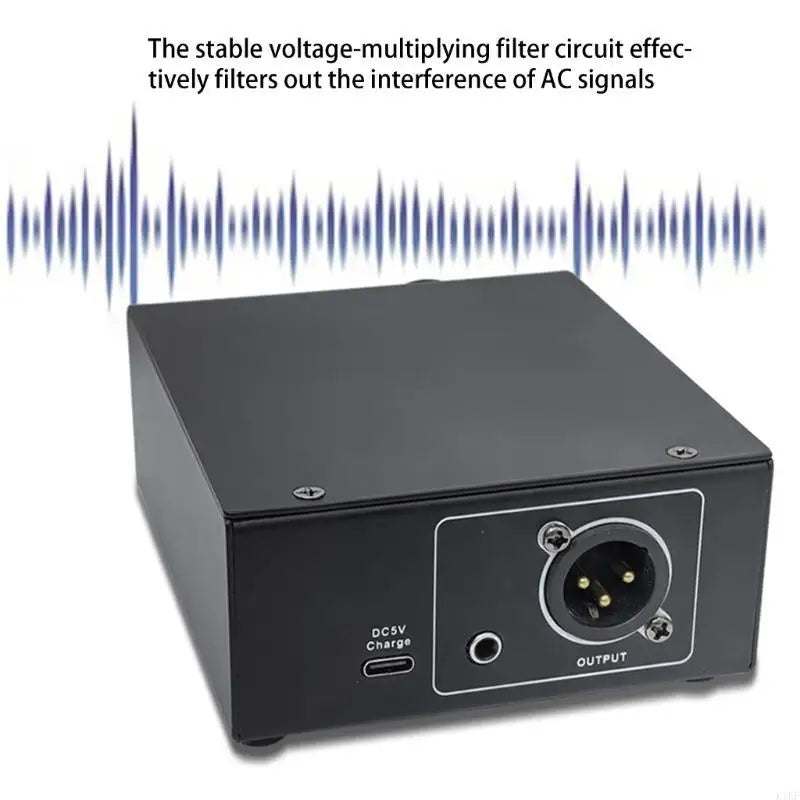 Studio 48V Power Adapter with Charging Cable Shielded USB Line For Recording Mic K1KF Quake