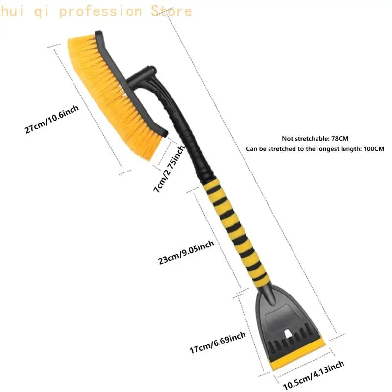 Universal Car Windscreen Snow Brush With Dense Bristles Windshield Snow Shovel H8WE Quake