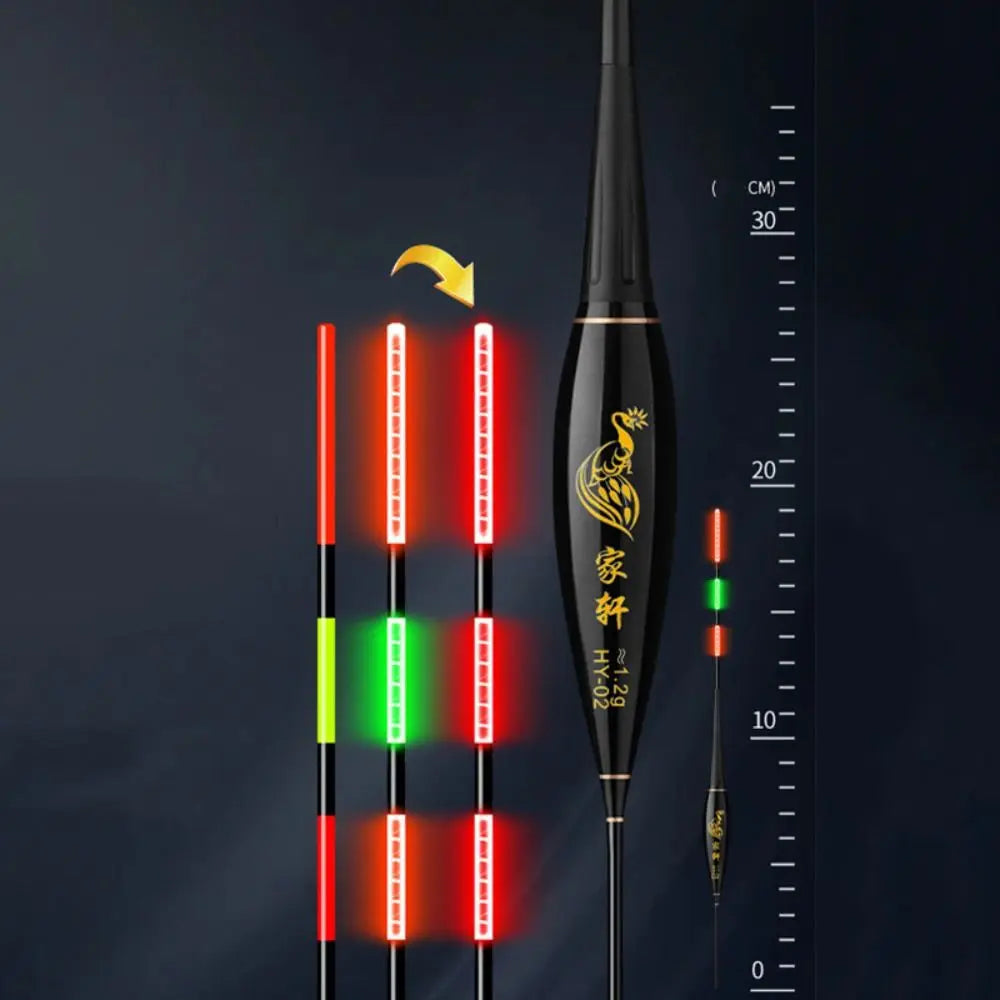 Indicator Electronic Fishing Float Long Tail 2 Light Rock Fishing Floats Slip Drift Tube Buoy Strike Bobbers Buoy Night Fishing Quake eat lead 1.2g