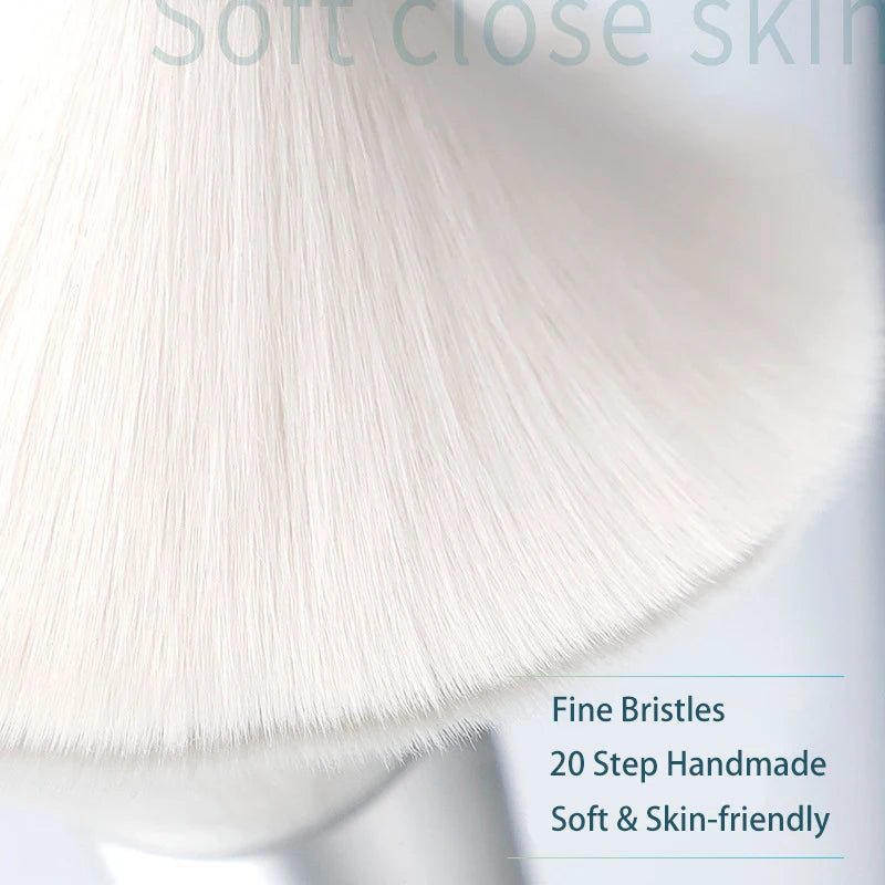 Powder Makeup Brush PVC Crystal Handle Wool Fiber Hairs Full Coverage Face Powder Brushes Beauty Cosmetic Brush For Women Quake