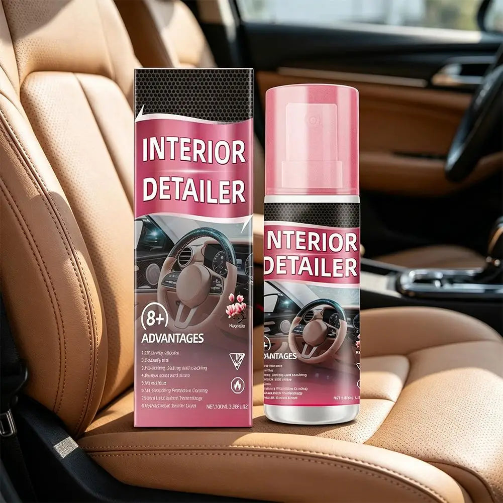 Car interior polishing cleaner Car multi-functional interior polish - non-abrasive for interior no-rinse for sofas, car cleaning Quake
