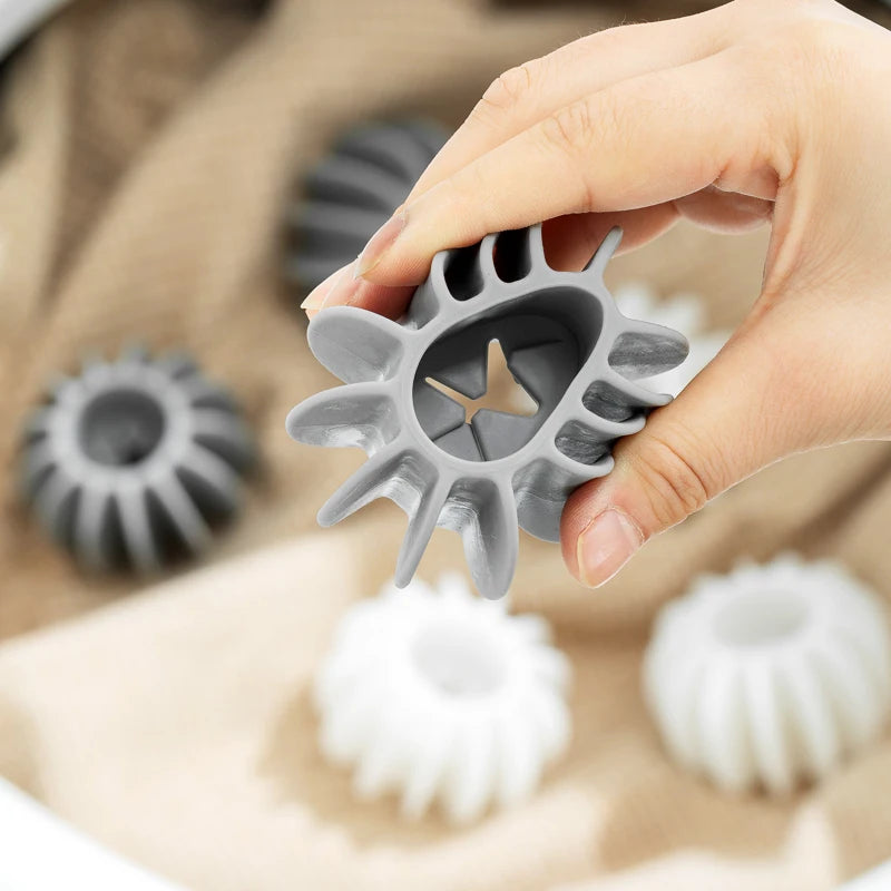 Silicone Laundry Ball Reusable Clothes Hair Cleaning Tool Pet Hair Remover Washing Machine Cat Hair Catcher Laundry Ball Quake
