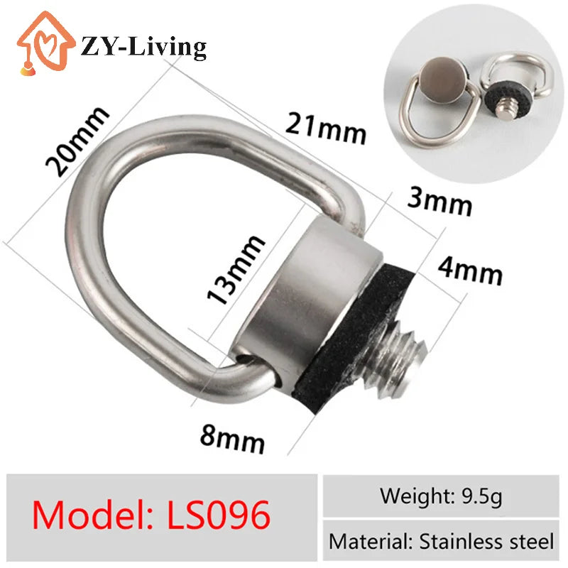 1/4 Inch D Ring Strap Screw Quick Release Plate Adapter Camera Photography Accessory Quake