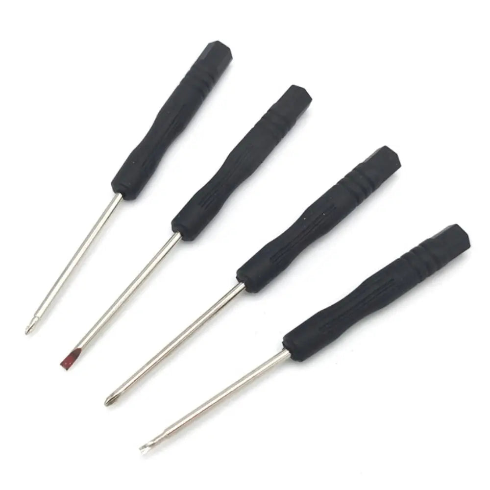 10Pcs Portable Small Mini Screwdriver Slotted Cross Phone Repair Tool Screwdrivers Black 2mm 3mm Disassembly Screwdriver Quake