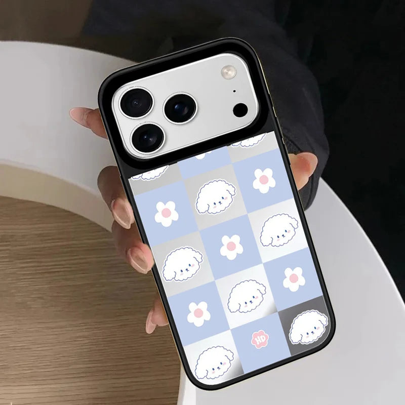 6090481 Mirror Surface Magnetic Phone Case Cover for IPhone 13 14 15 16 17 18 Pro Max Case Multicolor Quake