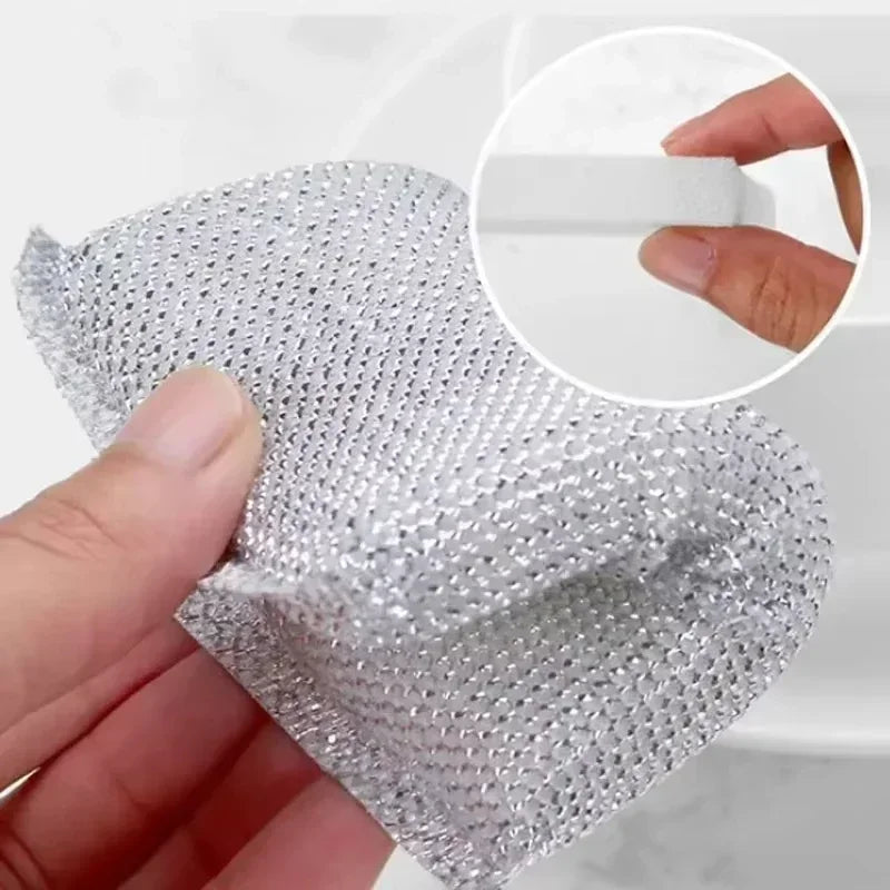 Premium Kitchen Cleaning Sponge – 4/8PCS Scratch-Free Dishwashing Sponge,Non-Abrasive Pot Scrubber,Gentle on Cookware & Surfaces Quake