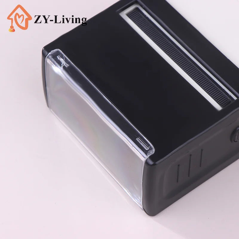 1Pcs Black Rectangular Self-Inking Stamp Case For DIY Custom Stamp Quake