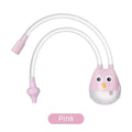 Baby Nasal Aspirator Mouth Cleaner for Infant Anti Reflux Suction Type Silicone Booger Suction PipeNasal Absorption Quake B242 Pink