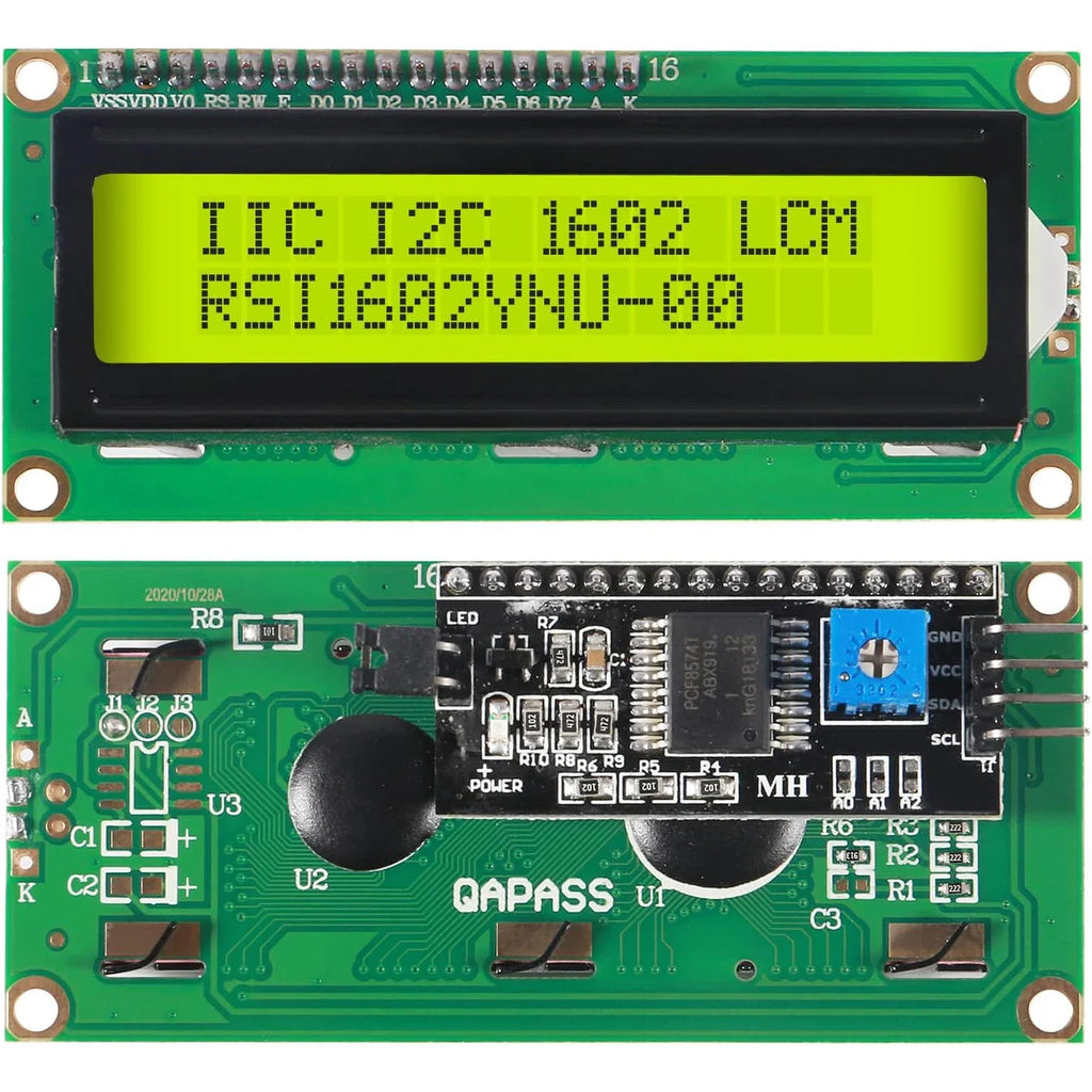 LCD1602 Screen with Backlight LCD Display Module Board 2 X 16 Characters 1602 5V for Ar-duino Duemilanove Robot 1602A UNO R3 MEG Quake