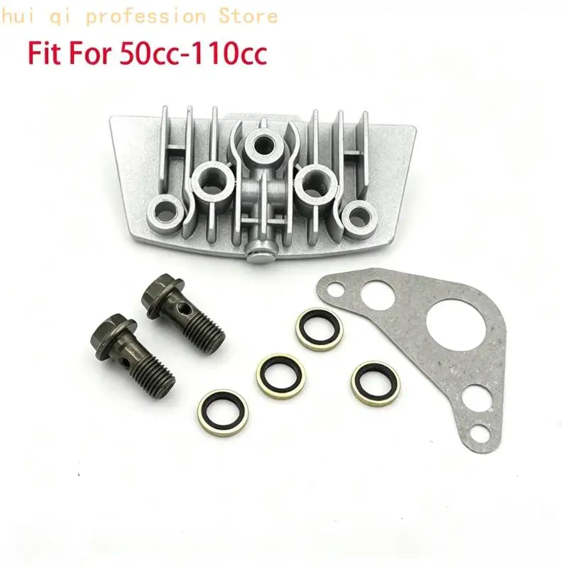 Motorcycle Engine Side Cover with Gasket Bolts for 50 110 125 140cc H8WE Quake