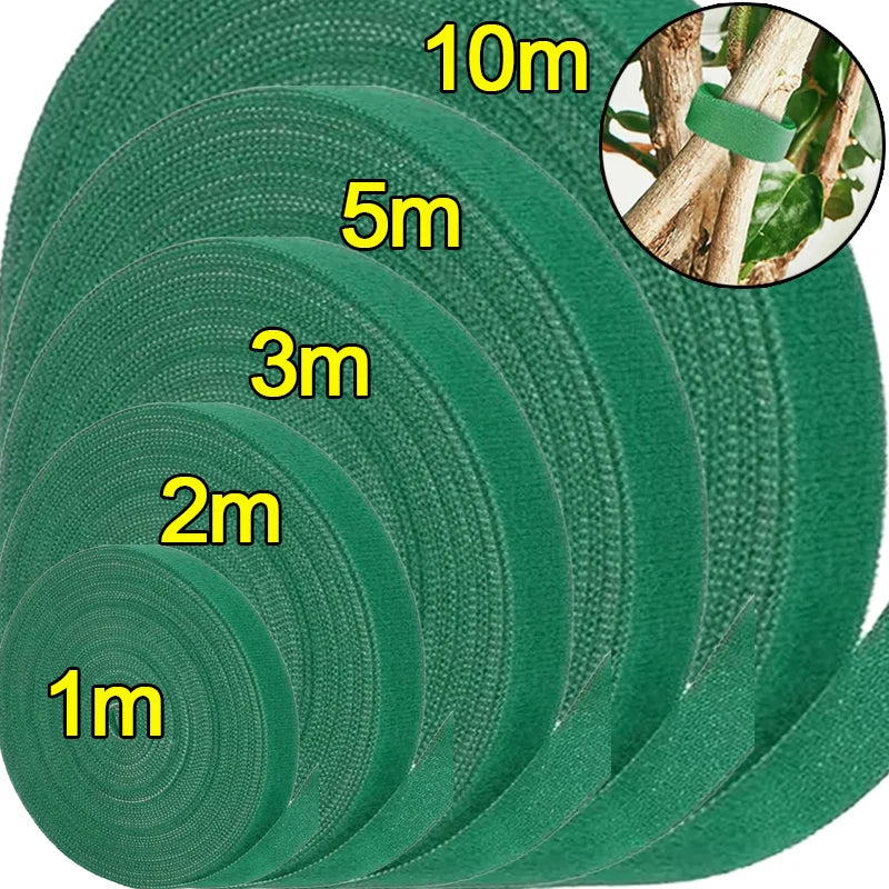 5/1Roll Nylon Plant Ties Plant Bandage Hook Tie Loop Adjustable Plant Support Reusable Fastener Tape for Home Garden Accessories Quake