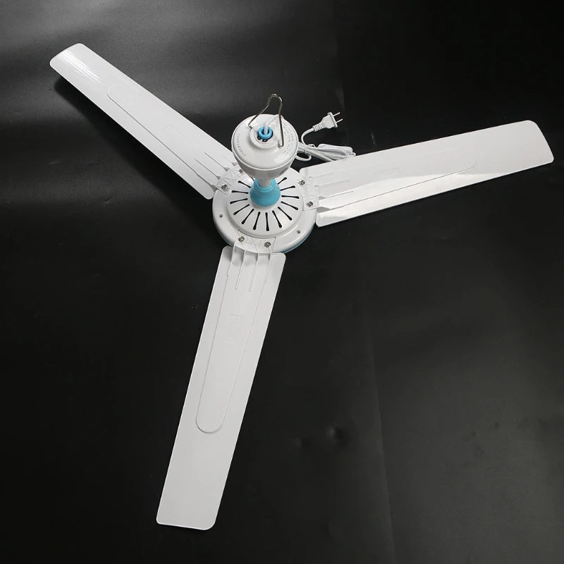 Universal 5W to 30W 15.7” to 47.2” 220V US Plug Silent Ceiling Fan for Dining Room Bedroom Dorm Dormitory K1KF Quake
