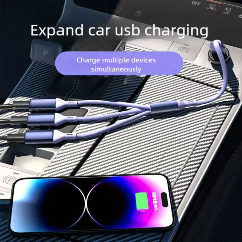 USB2.0 Type C 3 Port Converter 3 Devices and Data Transfer Adapter K1KF Quake