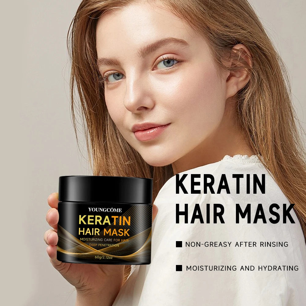 Vitamins Keratin Hair Mask Deep Conditioner,Repair for Dry Damaged and Color Treated Hair,moisturizing and nourishing hair Quake