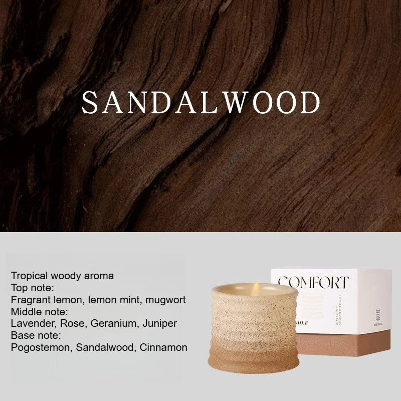 Creative Highvalue Aromatherapy Candles Simple Bedroom and Living Room Decorations Smokefree Fragrance Quake sandalwood