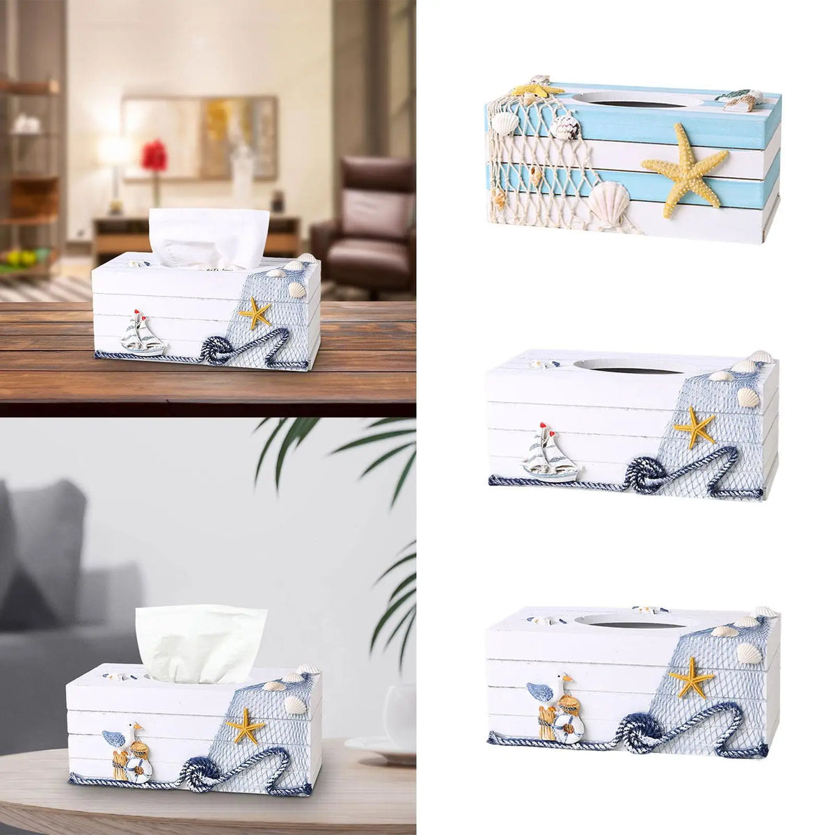 Tissue Paper Box Cover Decorative Easy to Fill and Access Practical Facial Tissue Storage Box Sheet Paper Holder Hotel Kitchen Quake