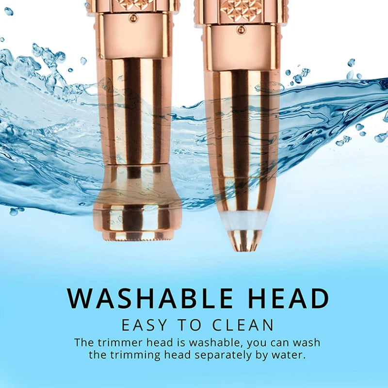 2 in 1 Women's Electric Epilator USB Charging Portable Hair Remover Bikini Painless Shaver for Women Body Facial Eyebrow Trimmer Quake