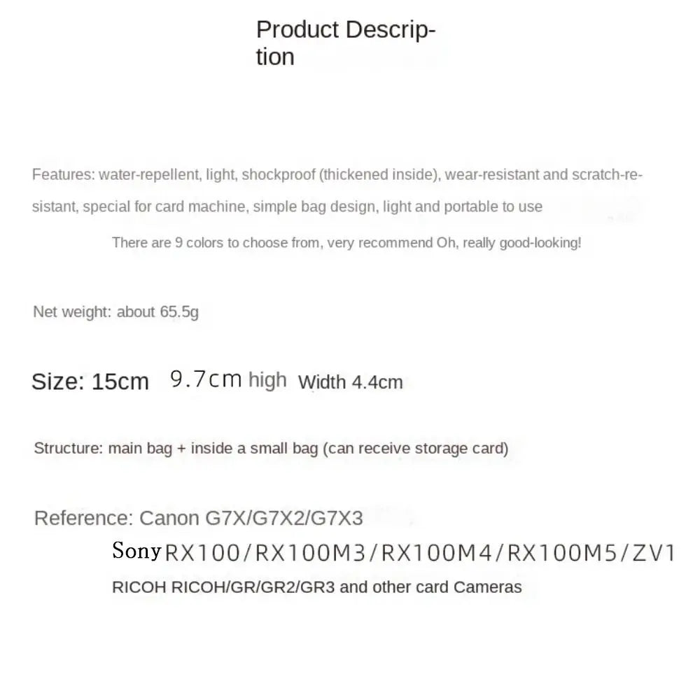 New PU Camera Bag Shockproof Multi-functional Digital Camera Case Convenient Portable Photography Bag DSLR Camera Quake
