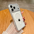 With Camera Touch Button Magnetic Clear Case For iPhone 17 Pro Max / Pro /Air MagSafe Compatible Hard PC Protective Cover Quake Transparent iPhone17 Pro Max