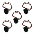 Type C Female Charging Port Replacement Part Pack of 5 with 2-Wire Pigtail for Repair Work and Electronics Service Tasks K1KF Quake Black CN