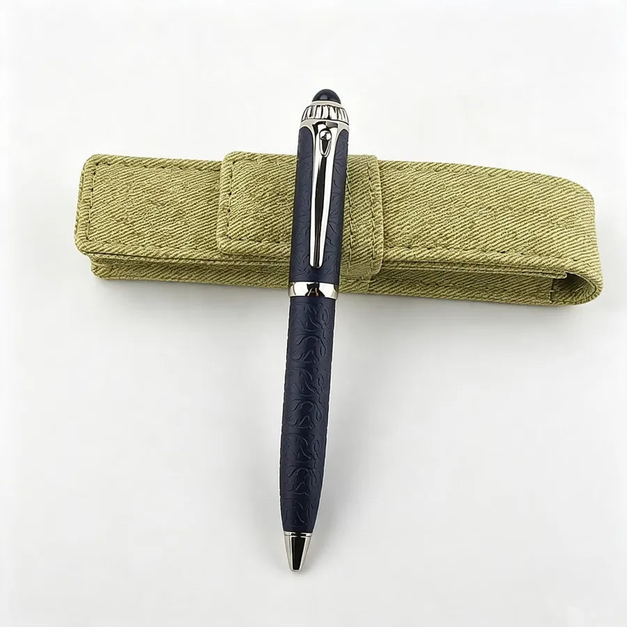 Wholesale Luxury Engraved Metal Ballpoint Pen Business Signature Roller Ball Pen Sleeve For Corporate Gift Quake 148-6