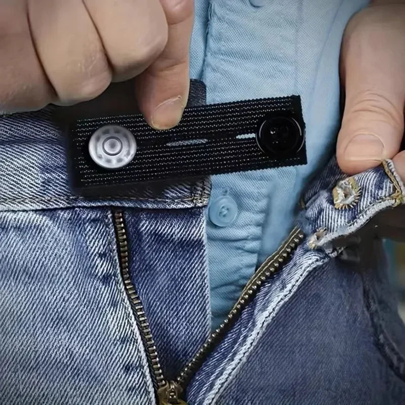 5pcs Pant Extender Belt Unisex Waist Band Tight Trousers Jeans Skirts Maternity Button Hooks Garment DIY Sewing Supplies Quake