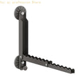 Folding Clothes Hanger No Drilling Retractable Clothes Drying Rack For Campers H8WE Quake Gray CN